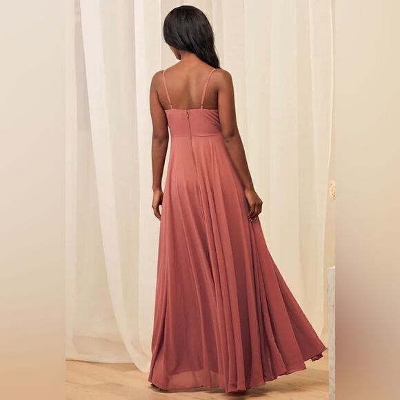 Lulus All About Love Rusty Rose Maxi Dress - Picture 4 of 9